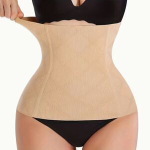 Women's XL Beige Waist Cincher Trainer Bodyshaper Firm Support